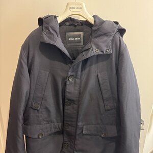 Giorgio Armani hooded Parka with Goose-Down Padding